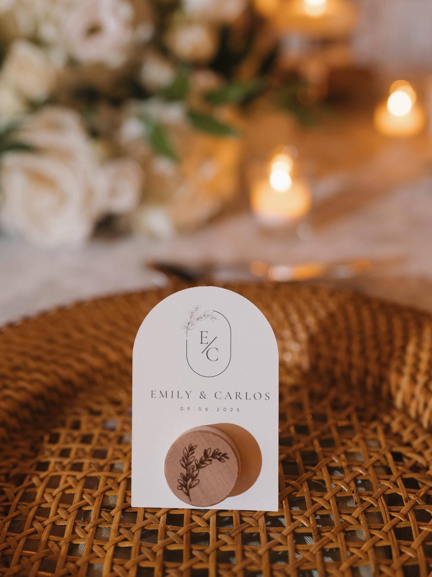 Personalized keepsake for wedding guests
