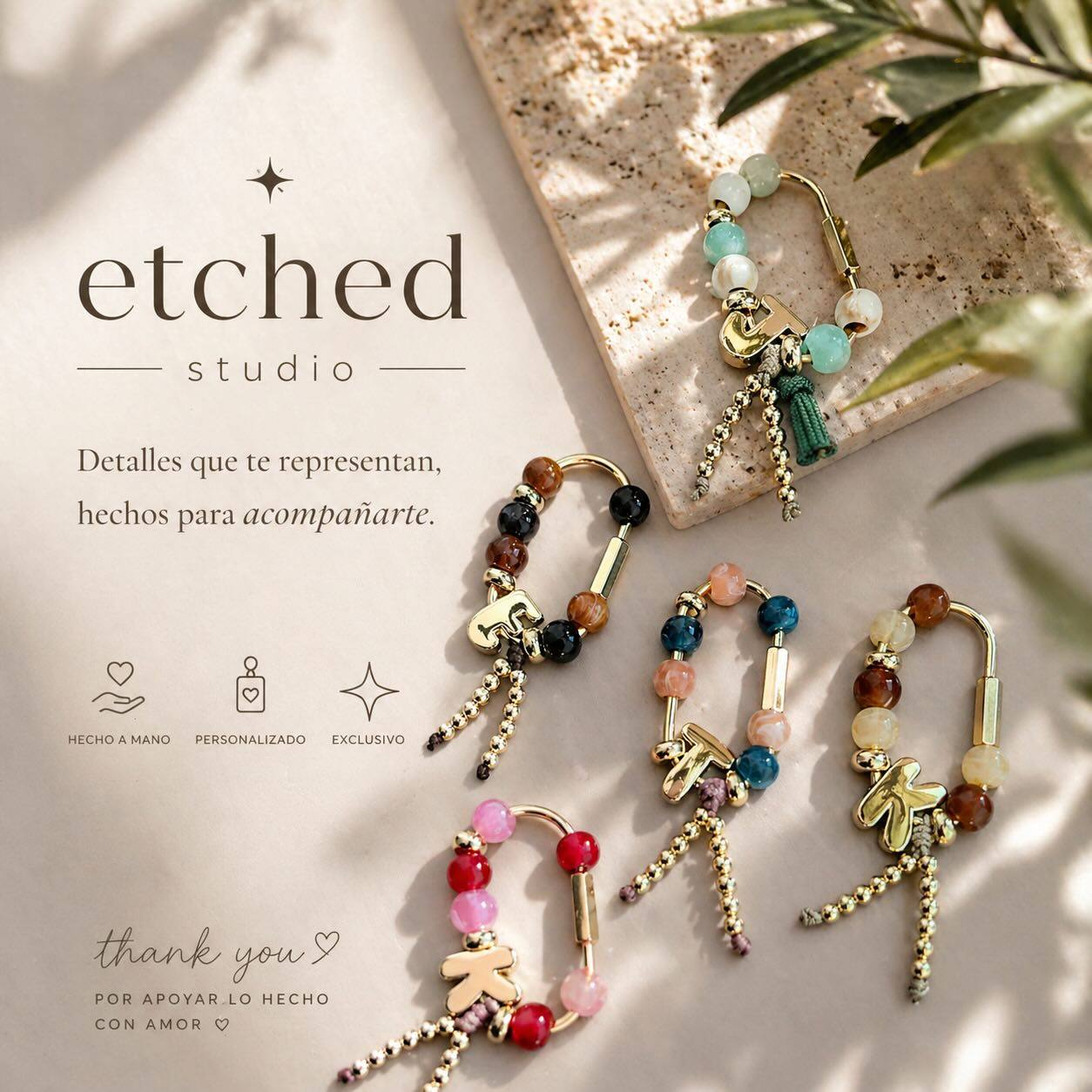 Personalized handmade beaded accessories